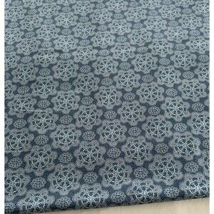 FABRIC Quilt Cotton Fabric Blue Cowgirl Country Texas Star Lace Damask Toile BTY